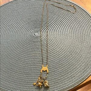 Monet Goldtone Charm Necklace